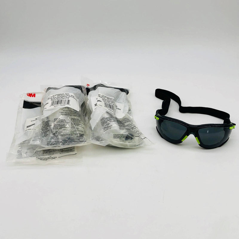 3M S1202SGAF-SKT Safety Glasses Solus 1000 Series Foam Strap Scotchgard 3 Pairs 10