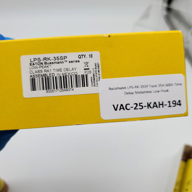 Bussmann LPS-RK-35SP Fuse 35A 600V Time Delay Melamine Low-Peak 5