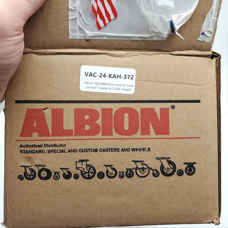 Albion 16LF0480 Floor Lock for Carts Using 4" Casters & 5-5/8" Height 6