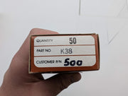 10x Chicago K38 Key Blanks for Some Chicago Cabinet Locks Brass 3
