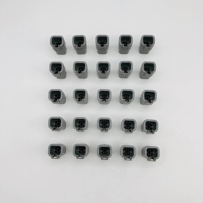 TE Connectivity DTP04-4P Receptacle Connector 4 Pin Grey Wire to Wire Pack of 25 8