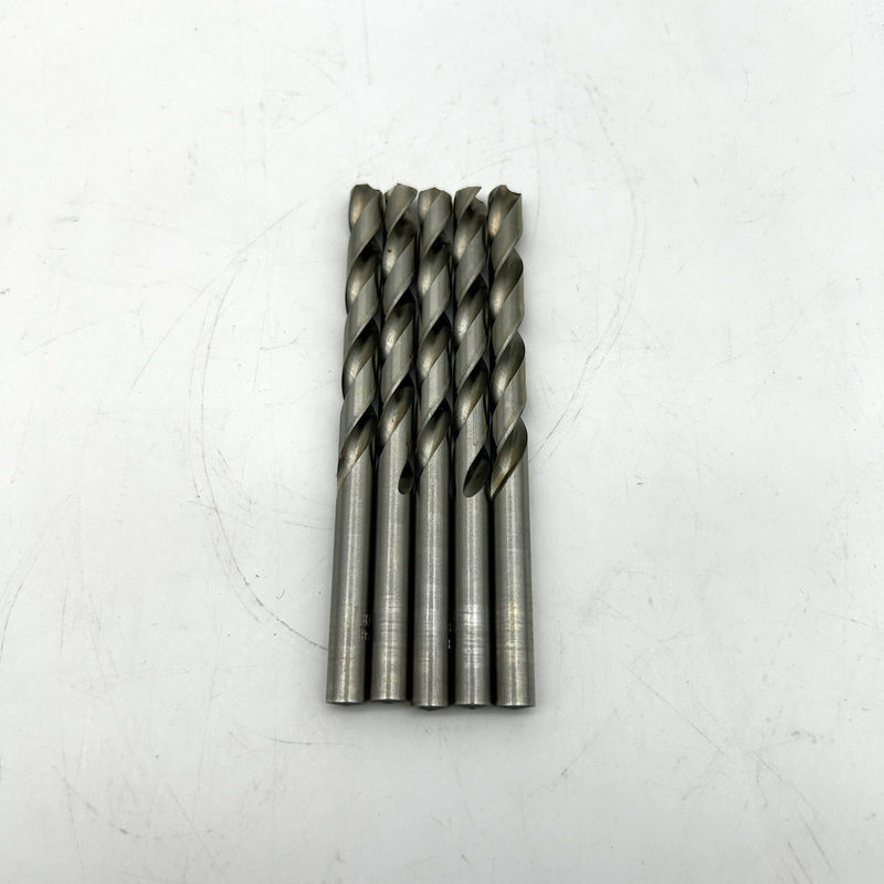 Cle-Line C62879 Jobber Drill Bit 8.1MM 1898 General Purpose HSS Bright Lot of 5