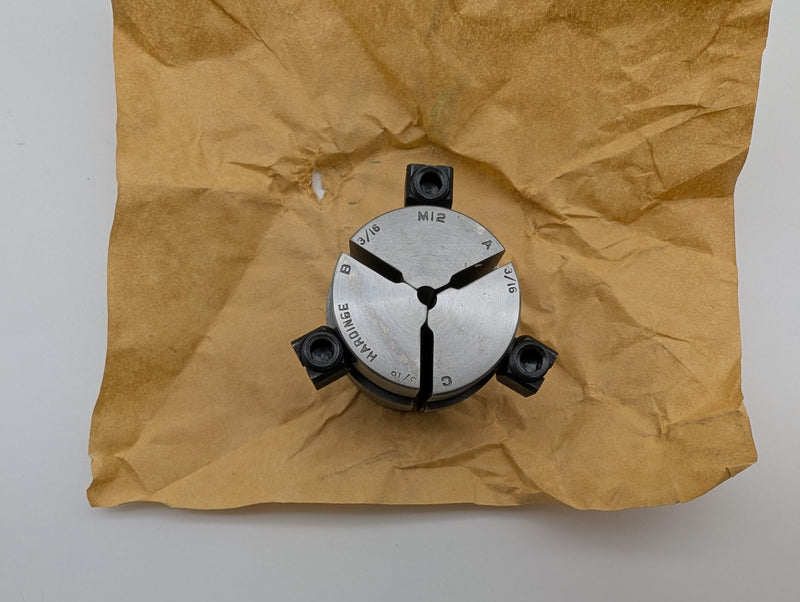 Hardinge M12 3/16" Round Smooth Collet Pads 3-Segment for M12 Collet