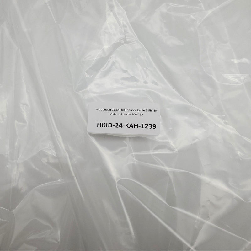 Woodhead 71300-008 Sensor Cable 3 Pin 3ft Male to Female 300V 3A 4