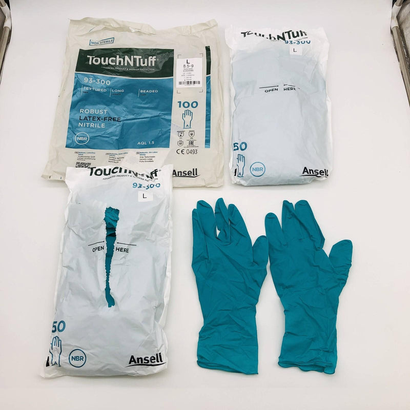 Ansell 93300 Disposable Gloves Sz Large 8 TouchNtuff TOUCHNTUFF Nitrile 100pk 7