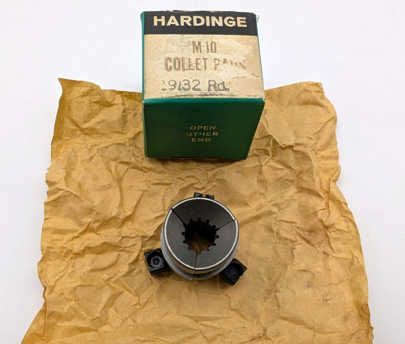 Hardinge M10 19/32" Round Serrated Collet Pads 3-Segment for M10 Collet
