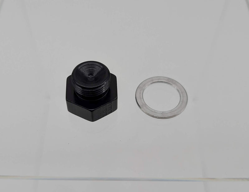 Fragola 491981-BL 9/16-24 Demon Carburetor Fuel Inlet Plug Black