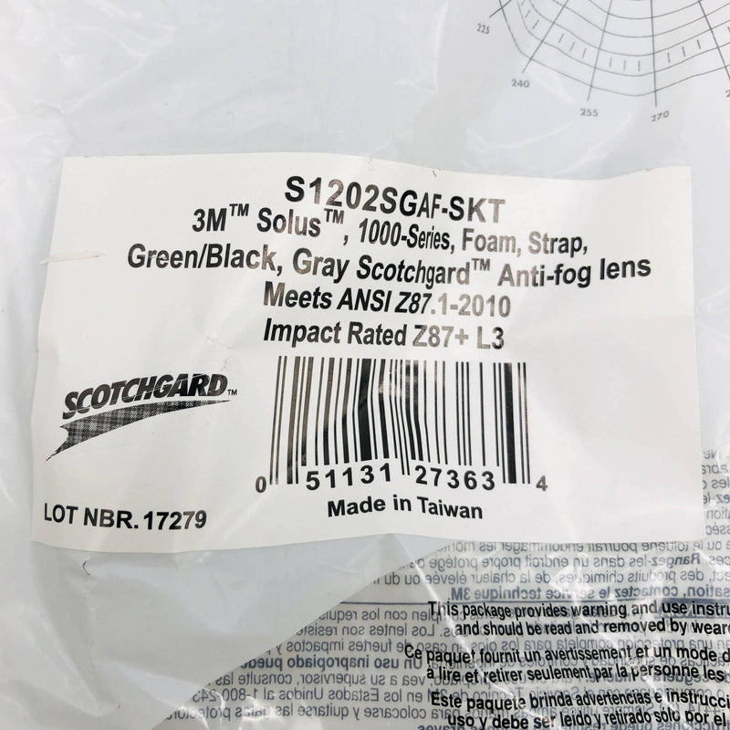 3M S1202SGAF-SKT Safety Glasses Solus 1000 Series Foam Strap Scotchgard 3 Pairs 2