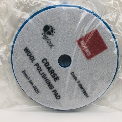 2pk Rupes 9.BW180H Coarse Blue Wool Pad 170mm - 6.75in Big Foot Polishing 2