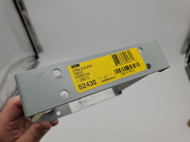 Hoffman F66GUC Wireway U-Connector fits 6" W x 6" L & Hardware 2