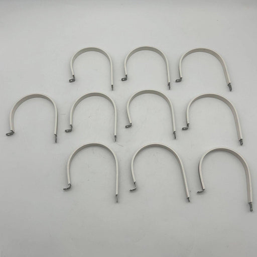 Star Technologies STAR-SS-54WP White Cushion Clamp 3.75 Dia 304 SS Pk of 10 1