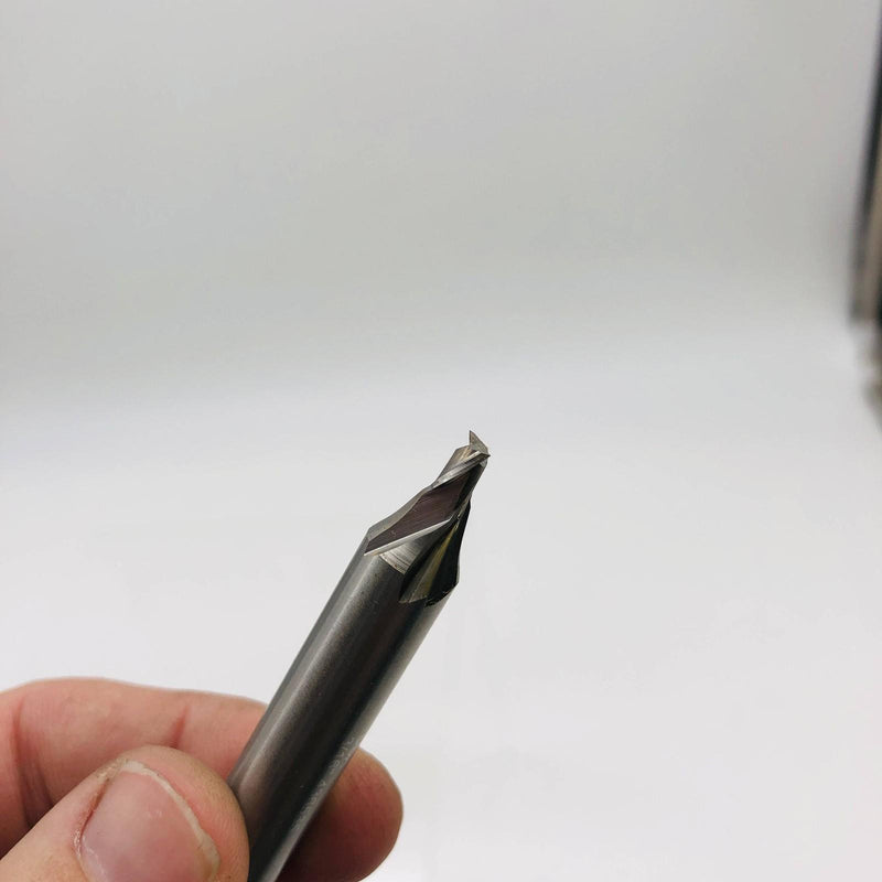 Melin AS-1206 End Mill 3/16 Dia 3/8 Shank 2 Flutes 2-1/16 OAL 3/16 LOC Square 4