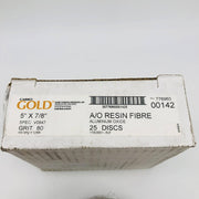 Carbo Gold 77696000142 Fiber Sanding Discs 5" x 7/8" Aluminum Oxide 80 Grit 25pk 2