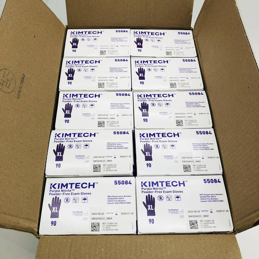 Kimtech K-C55084 Work Glove Size XL Purple Nitrile Powder Free Case of 900 1
