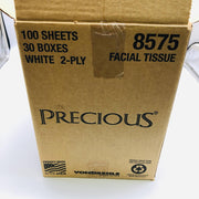 Von Drehle Precious FT8575 Facial Tissue 8.0" x 8.0" 2-Ply Bulk 30 Boxes/Case 4