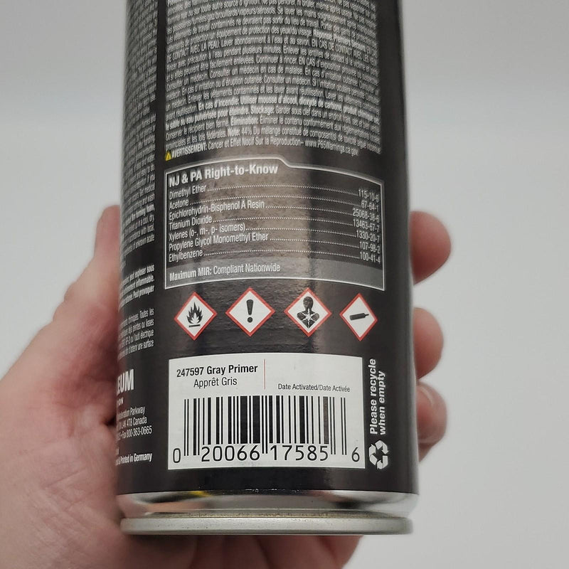 Rust-Oleum 2K Epoxy Spray Primer Gray 2 Component Epoxy Primer 13.2 oz 6