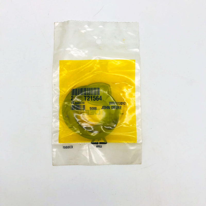 2x John Deere T21564 Washer Plain Rubber OEM New Old Stock NOS Sealed 4