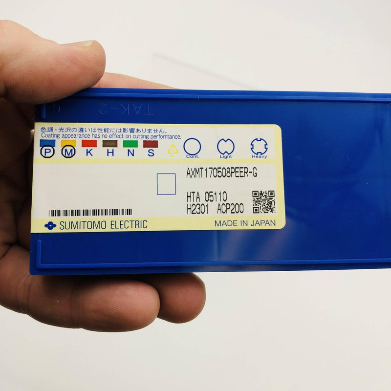 Sumitomo AXMT170508PEERG-ACP200 Milling Insert Coated Carbide Pack of 10 14HA313 3