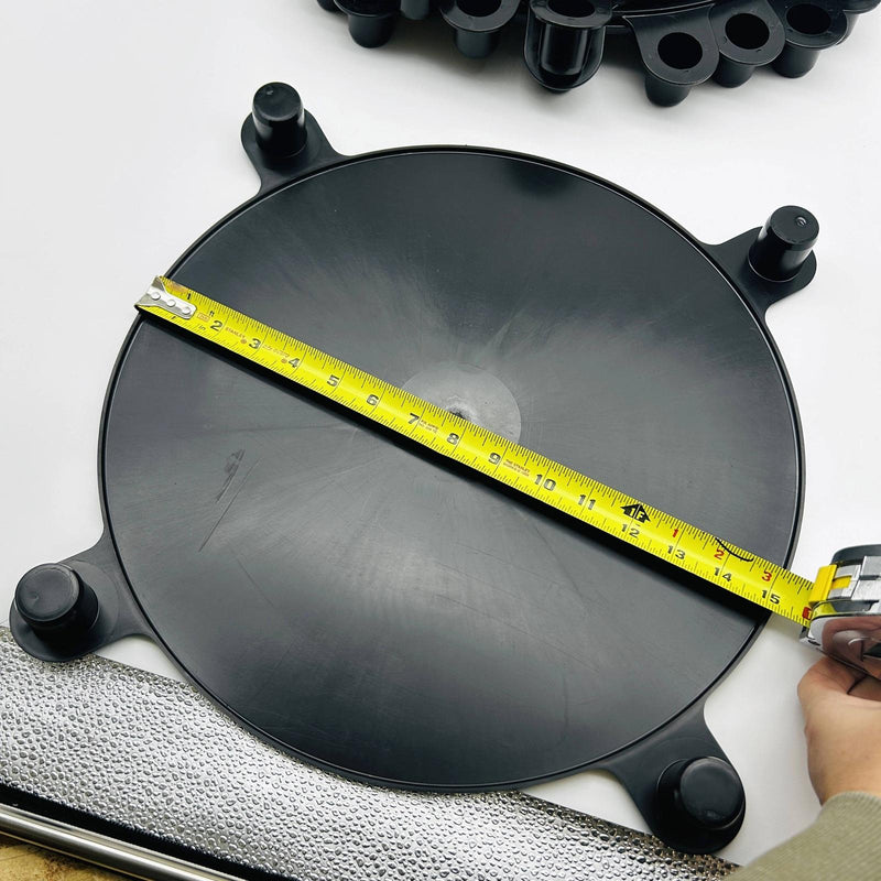 Essentra 30012A Studded Raised Face Flange Protector 12in Blck Quickfit Pk of 10 6