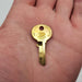 5x Wilson Bohannan No 19 Padlock Key Blanks Brass USA Made 1