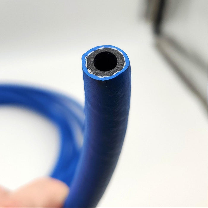 1/4" 4AN Flex-Loc Push-On Nitrile Hose Blue 25ft 250 PSI Thermoid USA Made 3