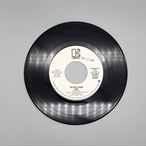 Richie Rome Feel Single Record Elektra Records 1980 E-46612 PROMO 2