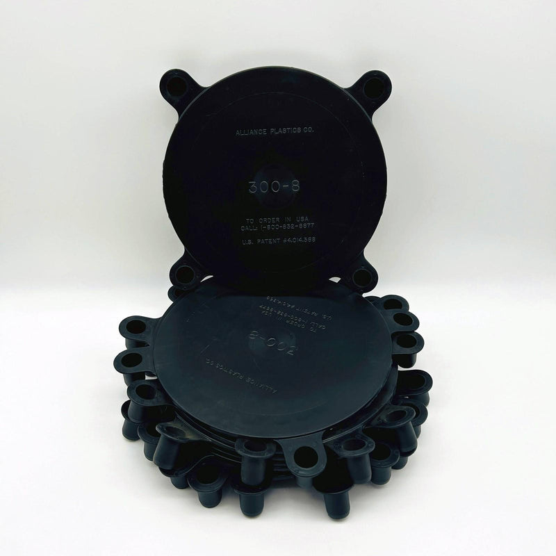 Essentra 3008A Studded Raised Face Flange Protector 8in Black Quickfit Pk of 10 10