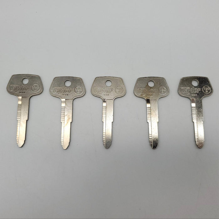 5x Taylor T80R Key Blanks Toyota Master Celica, Corolla & More Nickel Plated NOS 3