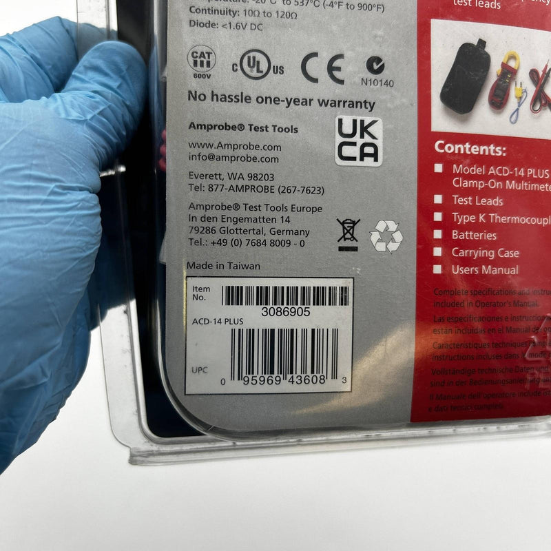 Amprobe ACD-14 Plus Multimeter 600A Clamp On w/ Dual Display and Temperature 4