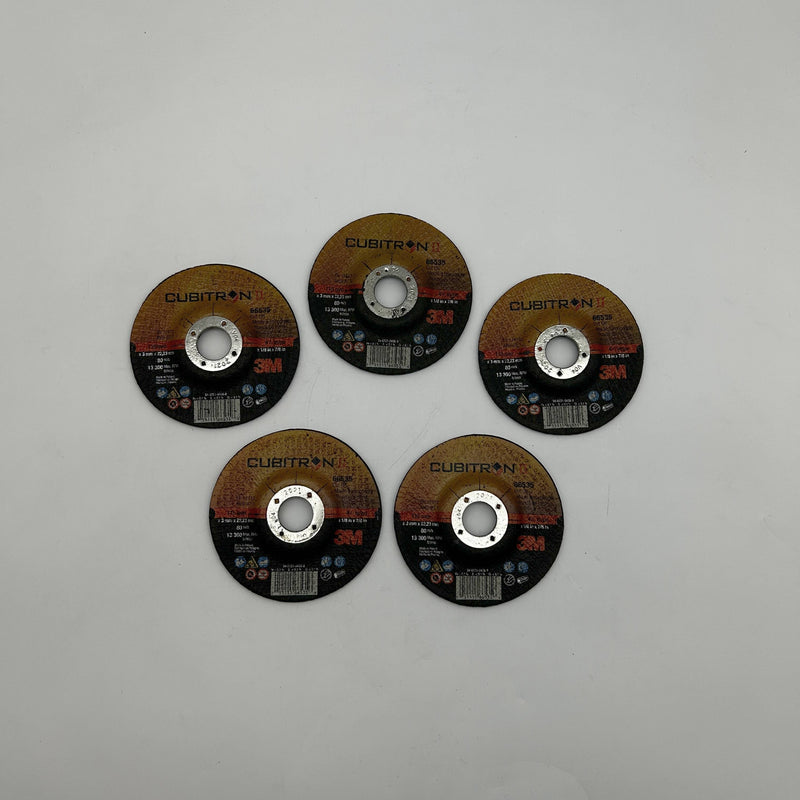 3M Cubitron II 66535 Cut-Off Wheel 4-1/2in x 1/8in x 7/8in Type 27 36 Gri 5pk
