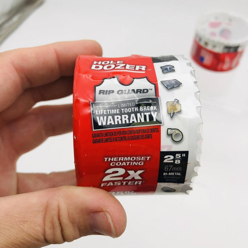 Milwaukee 49-56-9633 Hole Saw 2-5/8in Ice Harden Hole Dozer Bi-Metal 3.5 TPI 2pk 5