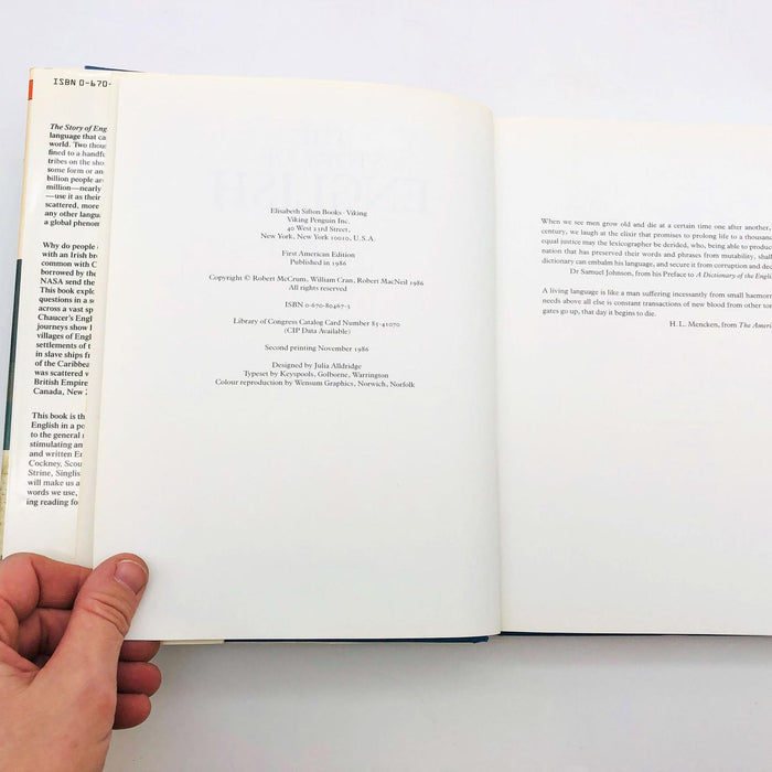 The Story Of English Robert McCrum Hardcover 1986 History Language Spoken 8