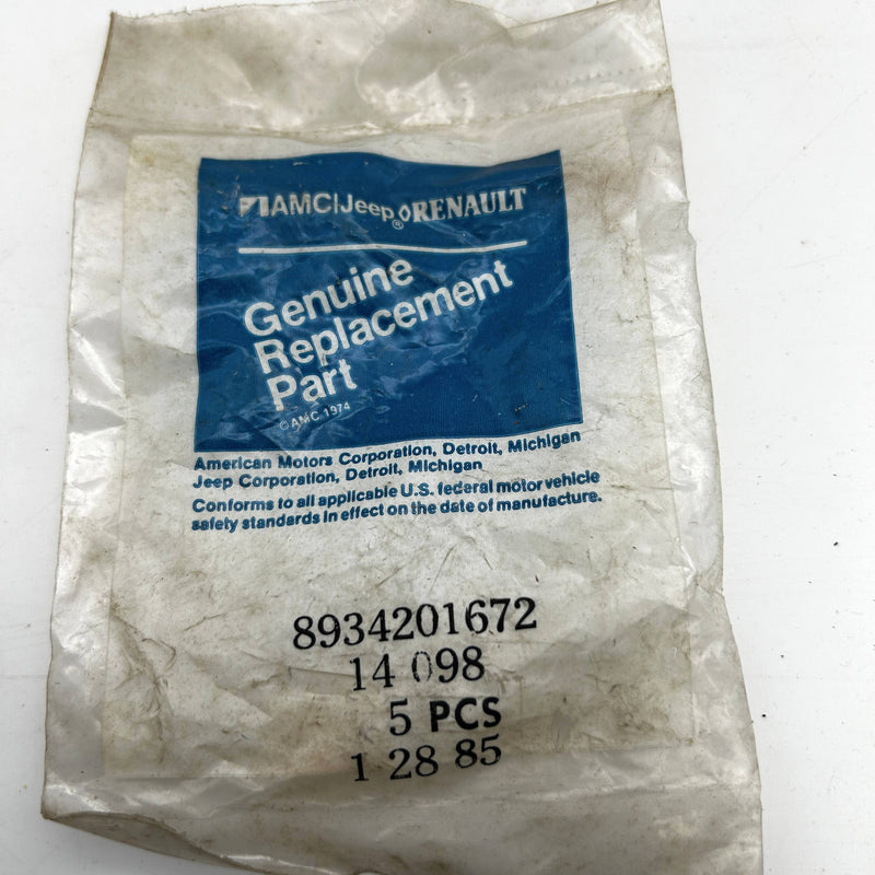 AMC Jeep 34201672 Nut for Rear Liftdoor Latch 1ct OEM NOS Loose No Pkg