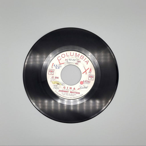 Johnny Mathis Gina Single Record Columbia 1962 4-42582 PROMO 1