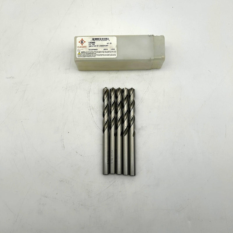 Cle-Line C62895 Jobber Length Drill Bit List 1898 9.7mm GP Bright HSS 5pk 9