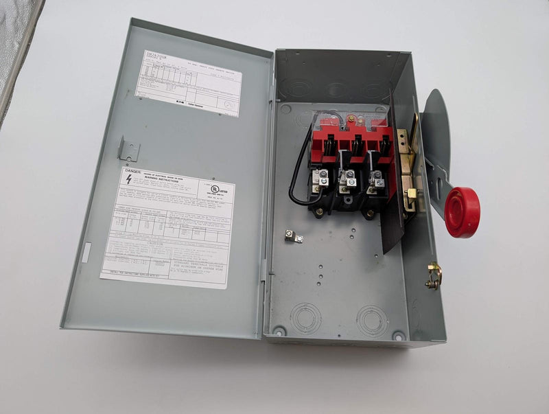 Eaton DH262UGK 2-Pole Non-Fusible Safety Switch 60A 600V 15.8" H 7.75" W 5.25" D