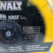 Dewalt DW8500 Circular Chop Saw Blade 14" w 1" Arbor Diamond Edge Metal Cutting 6