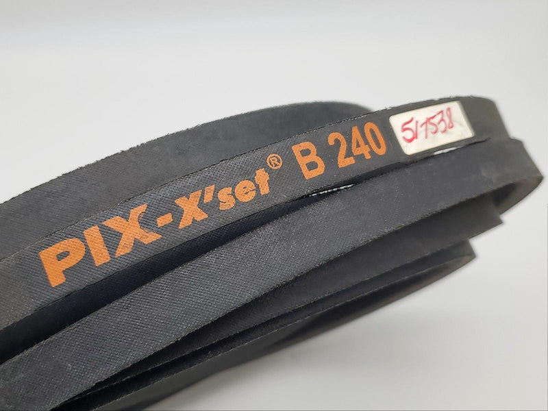 Pix B240 Belt X'Set 21/32" Width 241" Length B Section V-Belt 3