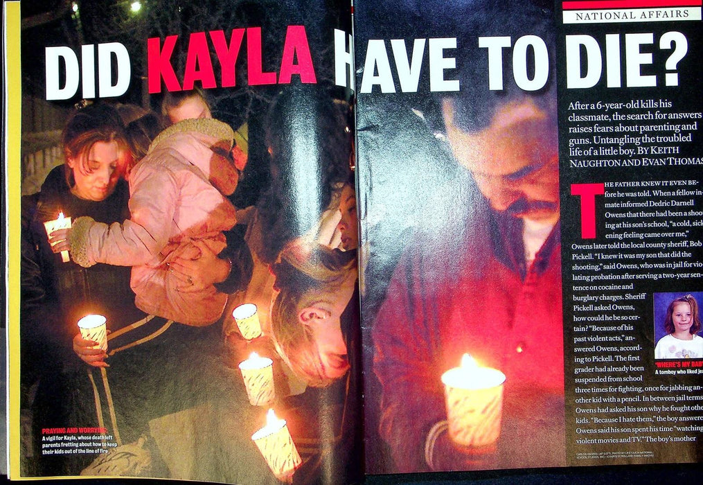 Newsweek Magazine March 13 2000 Gun Violence 6 Year Old Japan Doomsday Cult 4