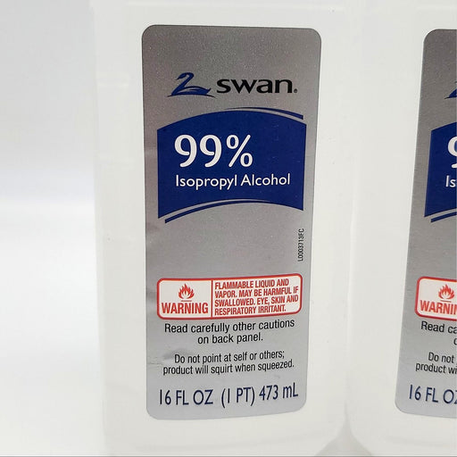 Swan 99% Isopropyl Alcohol 16 oz 3 Pack 48 oz Total Free Shipping 2