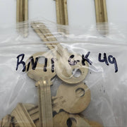 5x Yale RN11 Key Blanks GK Keyway Nickel Silver 6 Pin NOS 4