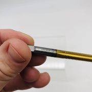 Exactek 3234603 Tap Plug Gun 1/4-28 2 Flute H3 SPPT HSS TiN Finish Spiral Point 3