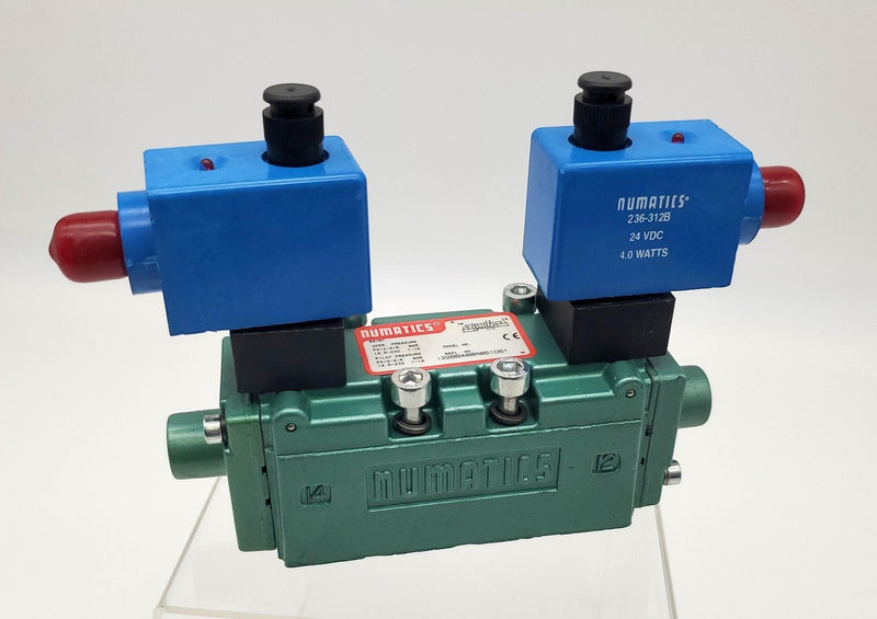 Numatics 122BB400R061D61 Pneumatic Valve 5/2 Double Solenoid 1/4" NPTF 24V 1/4A 1