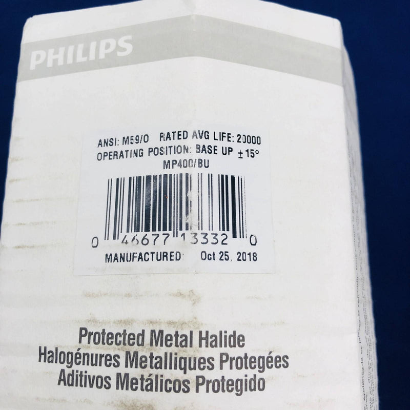 Philips 133322 Light Bulb Lamp MP400/BU Metal Halide HID Mogul Screw EX39 Base 2