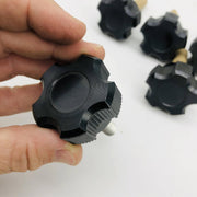 Davies 2870-N Clamping Knob Black Huskey 3/8-16 x 1-1/2 Thermoset Lot of 5 6