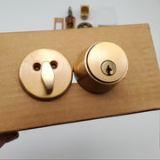 Falcon Deadbolt Single Cylinder & Thumb Turn 2-3/4" Backset Satin Bronze D 4471 2