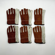 Cordova 8232 Leather Drivers Gloves Large Split Cowhide Keystone Thumb 6 Pairs 9