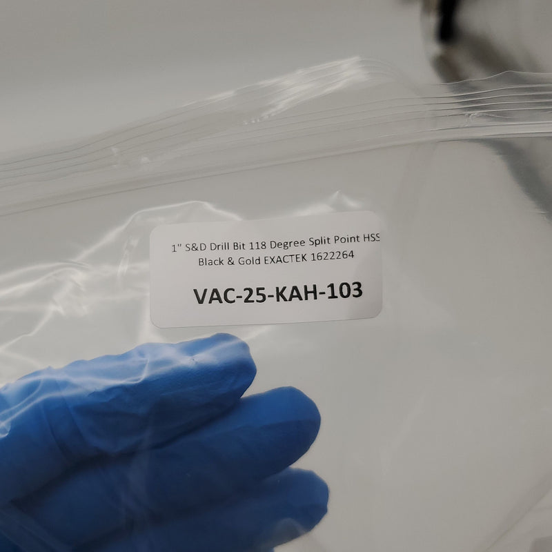 1" S&D Drill Bit 118 Degree Split Point HSS Black & Gold EXACTEK 1622264 6