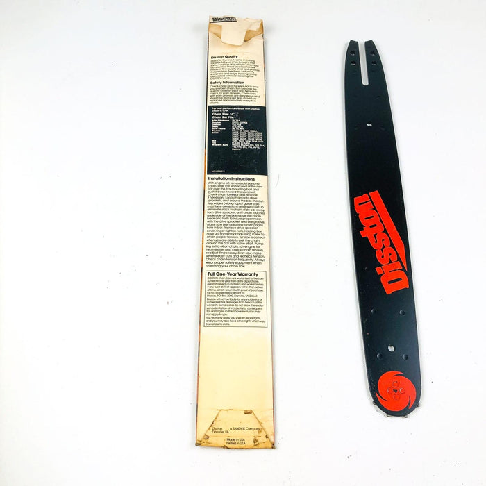 Disston A-57-D Chain Saw Guide Bar Guard 16" Steel New NOS USA Made 5C372-57 5