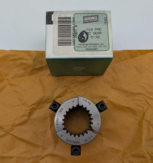 Hardinge M16 1-5/32" Round Serrated Collet Pads 3-Segment for M-Series Collet 1